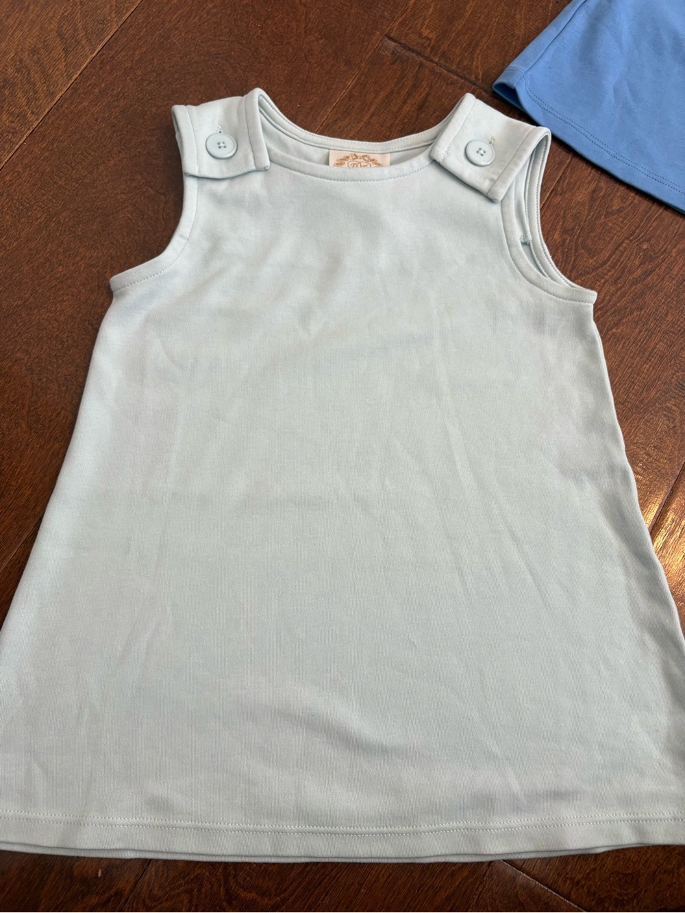 The Beaufort Bonnet Company Light Blue Girls' Sleeveless Dress